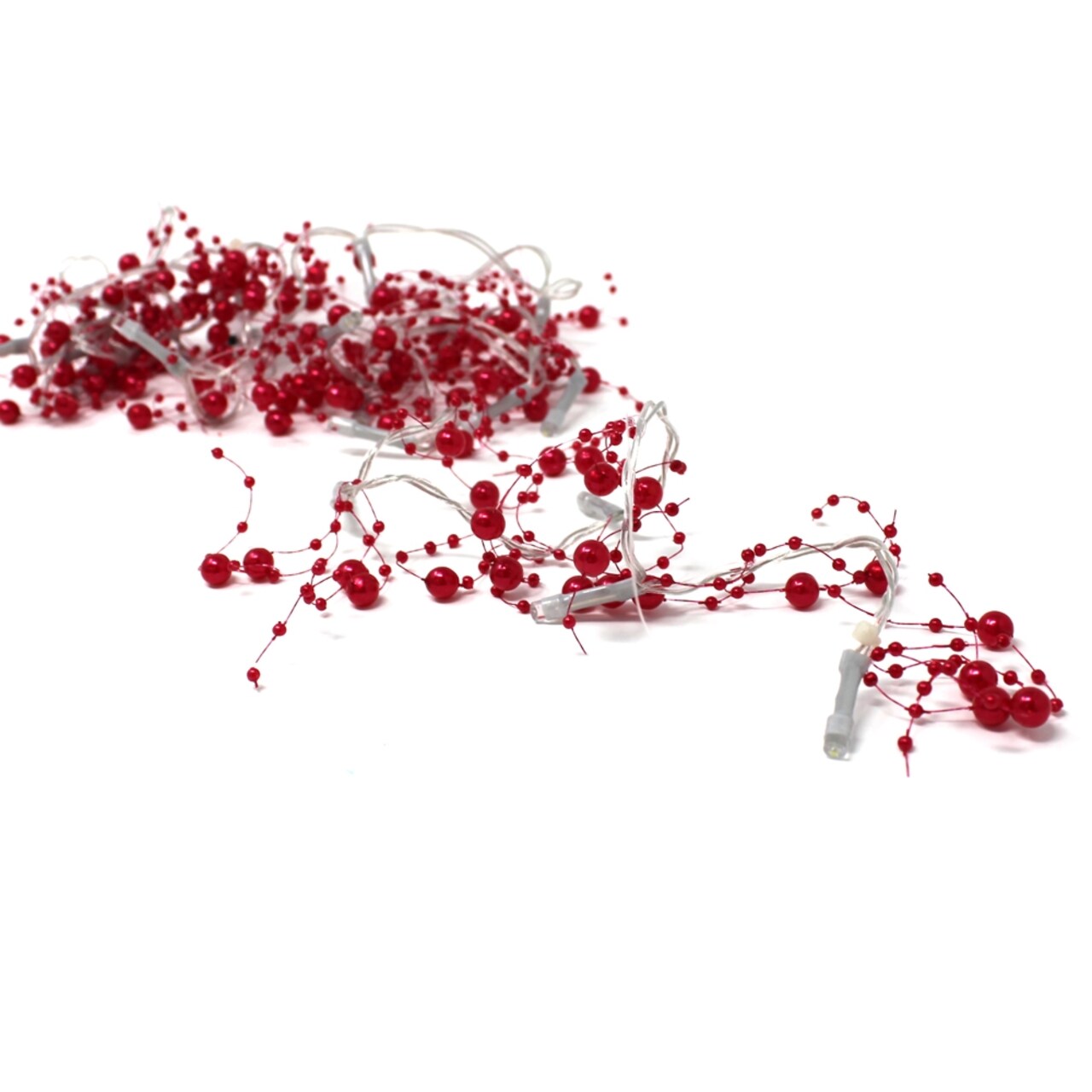 Perfect Holiday 20 LED Beads String Light Battery Operated - Red